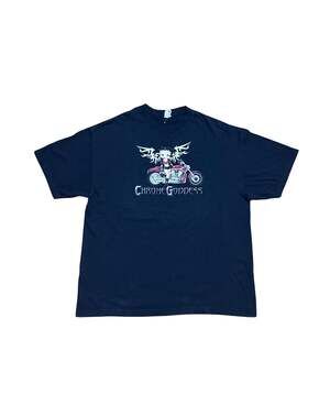 Betty Boop Chrome Goddess Motorcycle Biker Tee